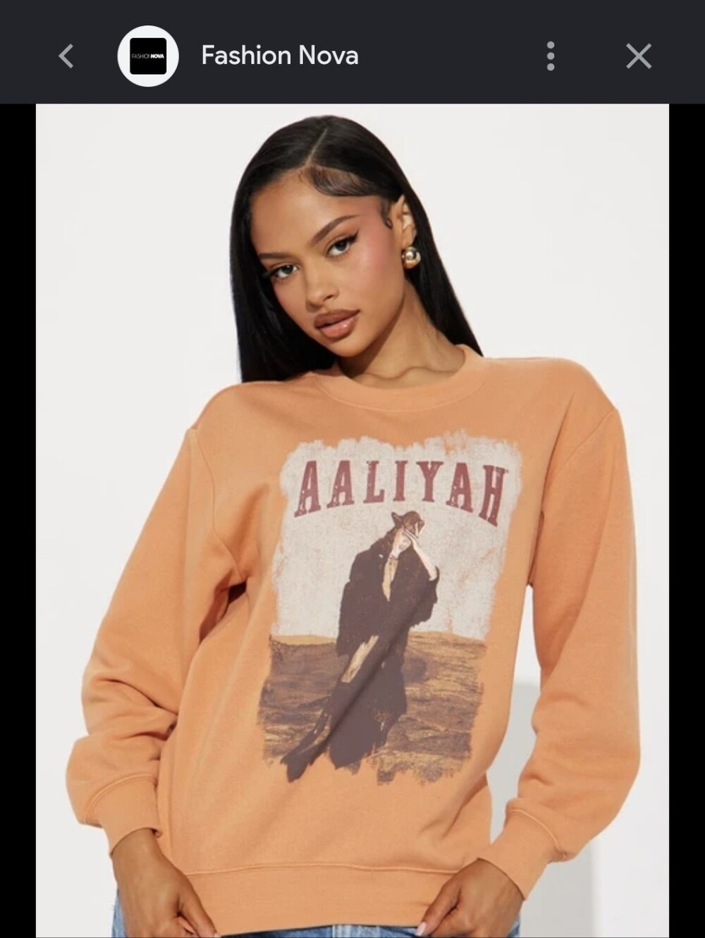 Aaliyah Sweatshirt Size Xs